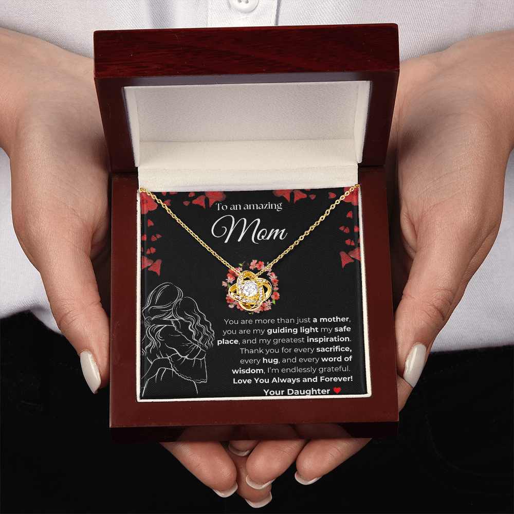 Mom you are amazing | You Are More than just a Mother | Love Knot Necklace