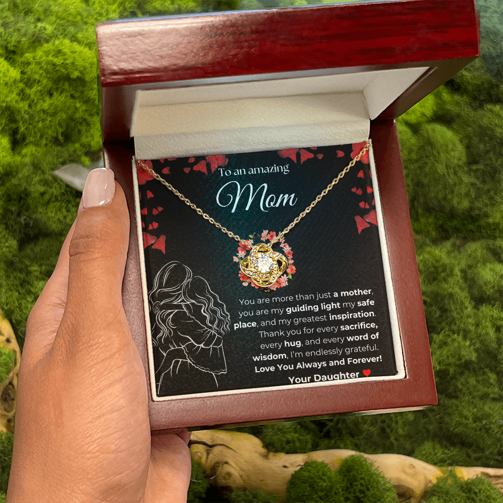 Mom you are amazing | You Are More than just a Mother | Love Knot Necklace