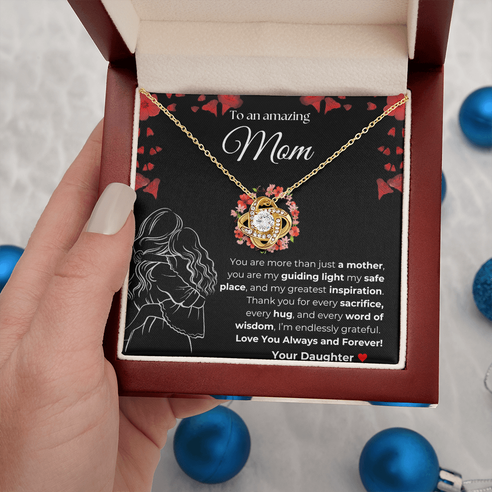 Mom you are amazing | You Are More than just a Mother | Love Knot Necklace