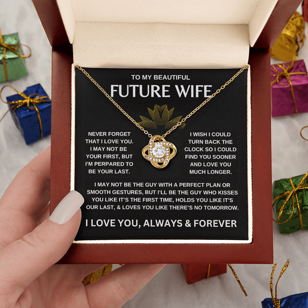 To My Beautiful Future Wife | Love Knot Necklace