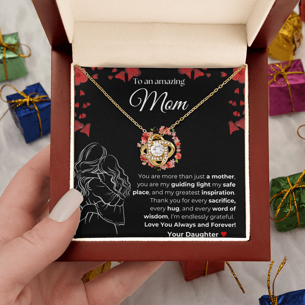 Mom you are amazing | You Are More than just a Mother | Love Knot Necklace