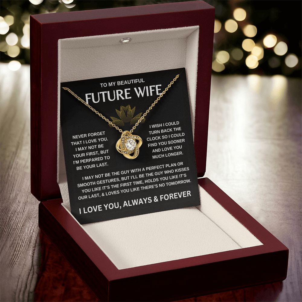 To My Beautiful Future Wife | Love Knot Necklace