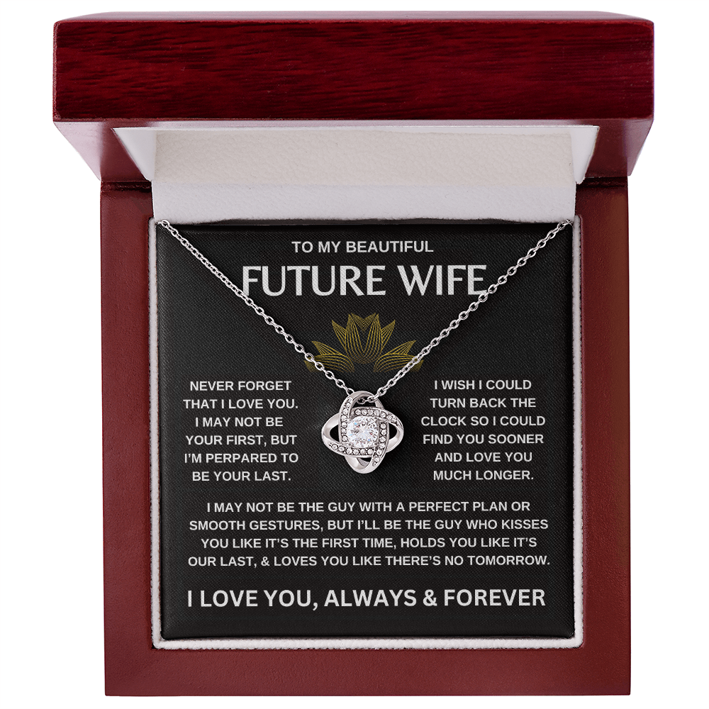 To My Beautiful Future Wife | Love Knot Necklace