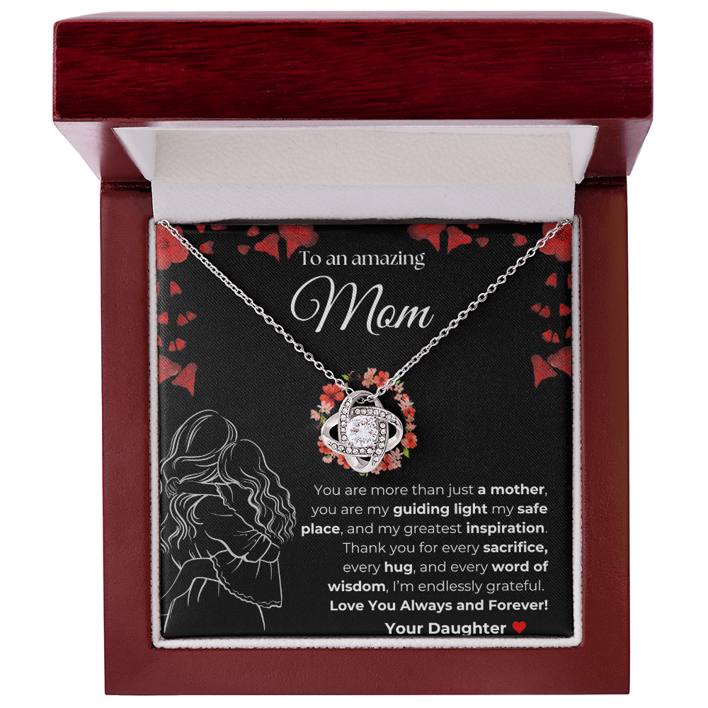 Mom you are amazing | You Are More than just a Mother | Love Knot Necklace