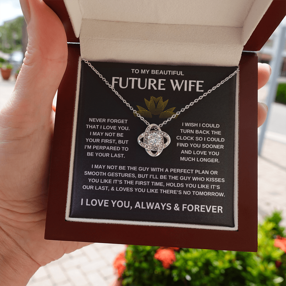 To My Beautiful Future Wife | Love Knot Necklace