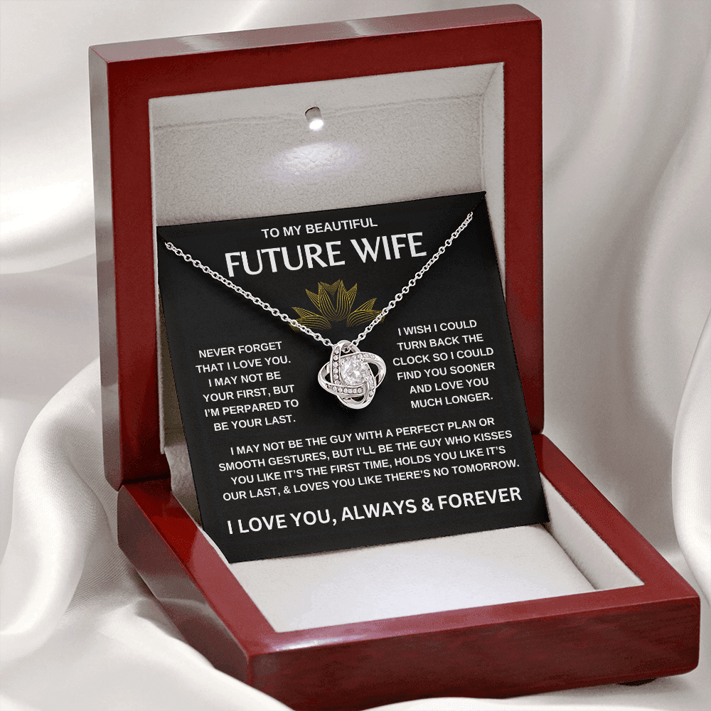 To My Beautiful Future Wife | Love Knot Necklace
