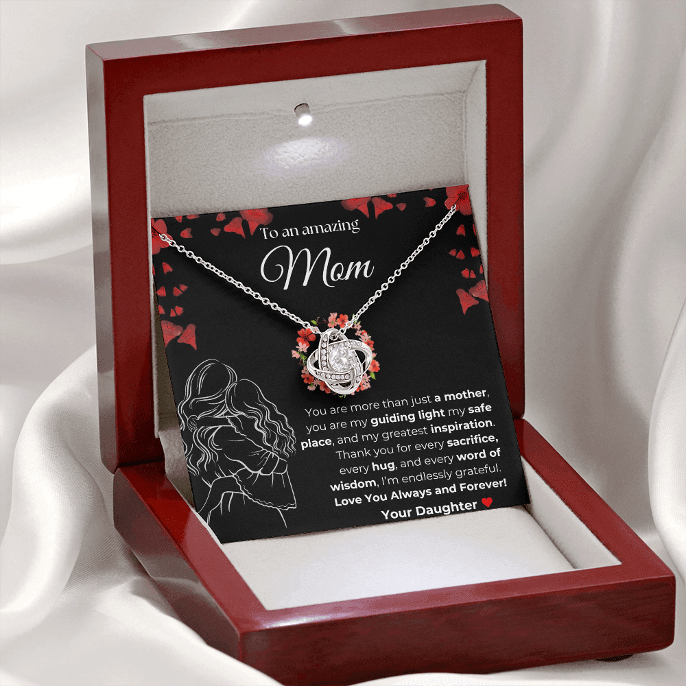 Mom you are amazing | You Are More than just a Mother | Love Knot Necklace