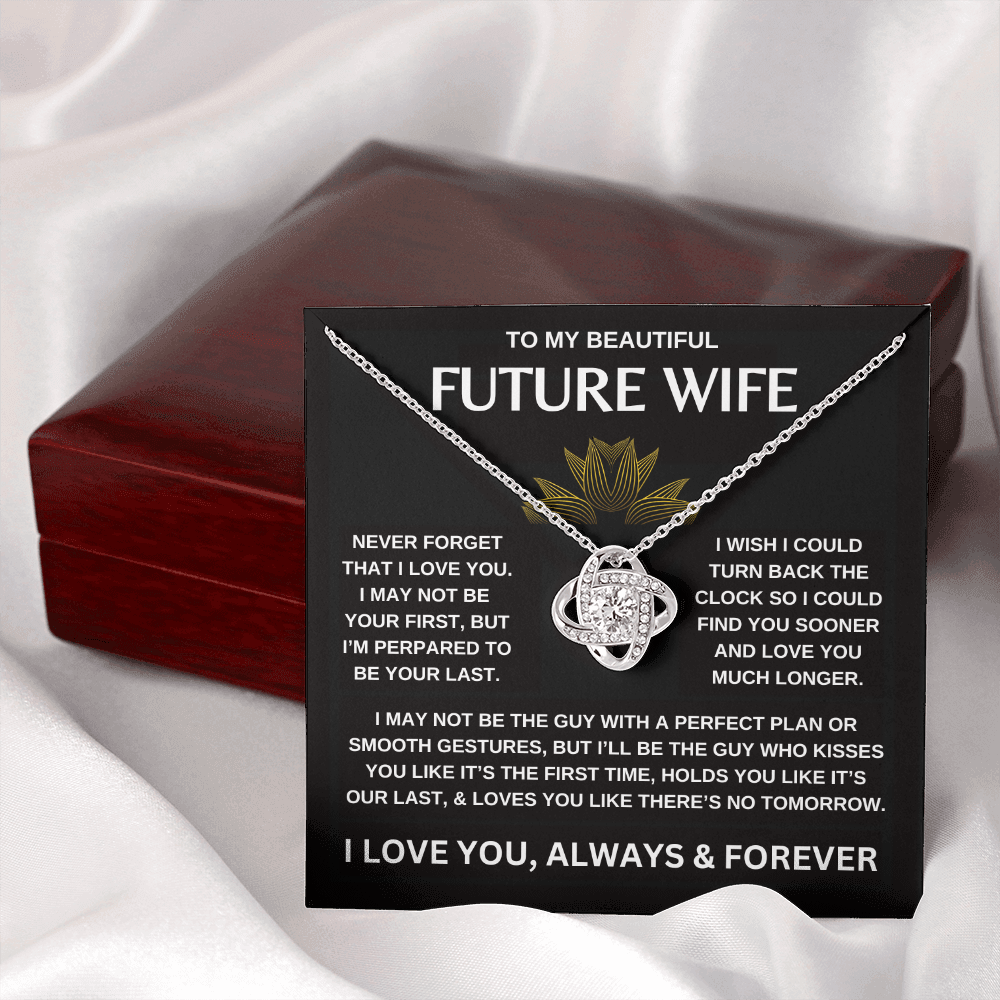 To My Beautiful Future Wife | Love Knot Necklace