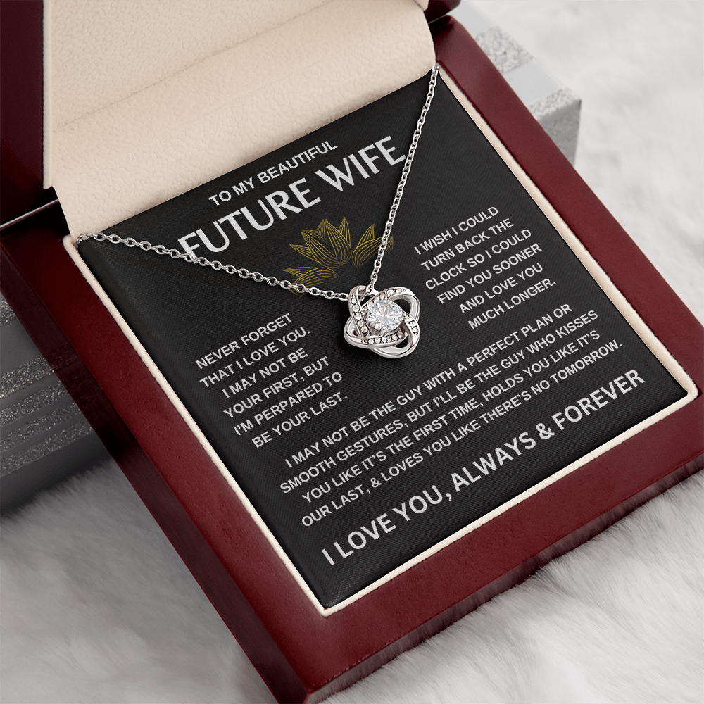 To My Beautiful Future Wife | Love Knot Necklace
