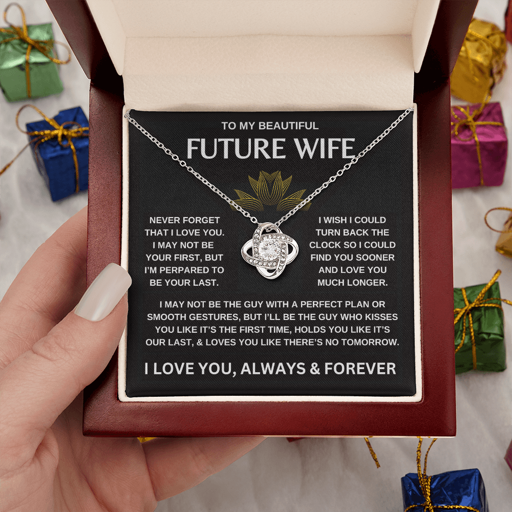 To My Beautiful Future Wife | Love Knot Necklace