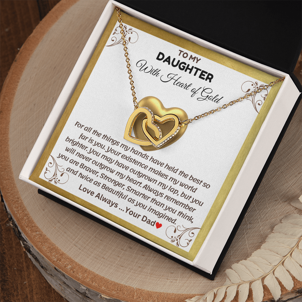 To My Daughter | With The Heart of Gold | Necklace