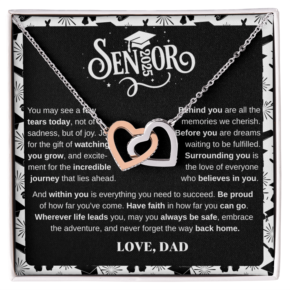 Senior 2025 | Incredible Journey | Interlock Heart Necklace