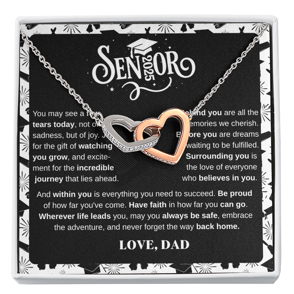 Senior 2025 | Incredible Journey | Interlock Heart Necklace