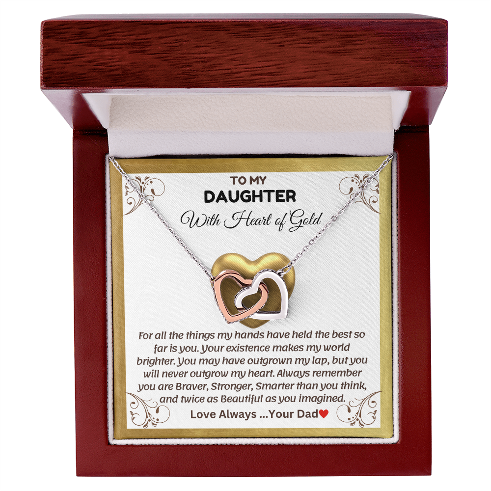 To My Daughter | With The Heart of Gold | Necklace