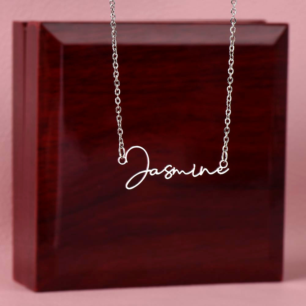 To my Badass Daughter - Signature Style Custom Name Necklace