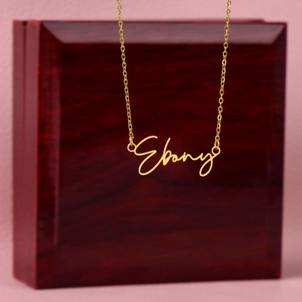To my Badass Daughter - Signature Style Custom Name Necklace