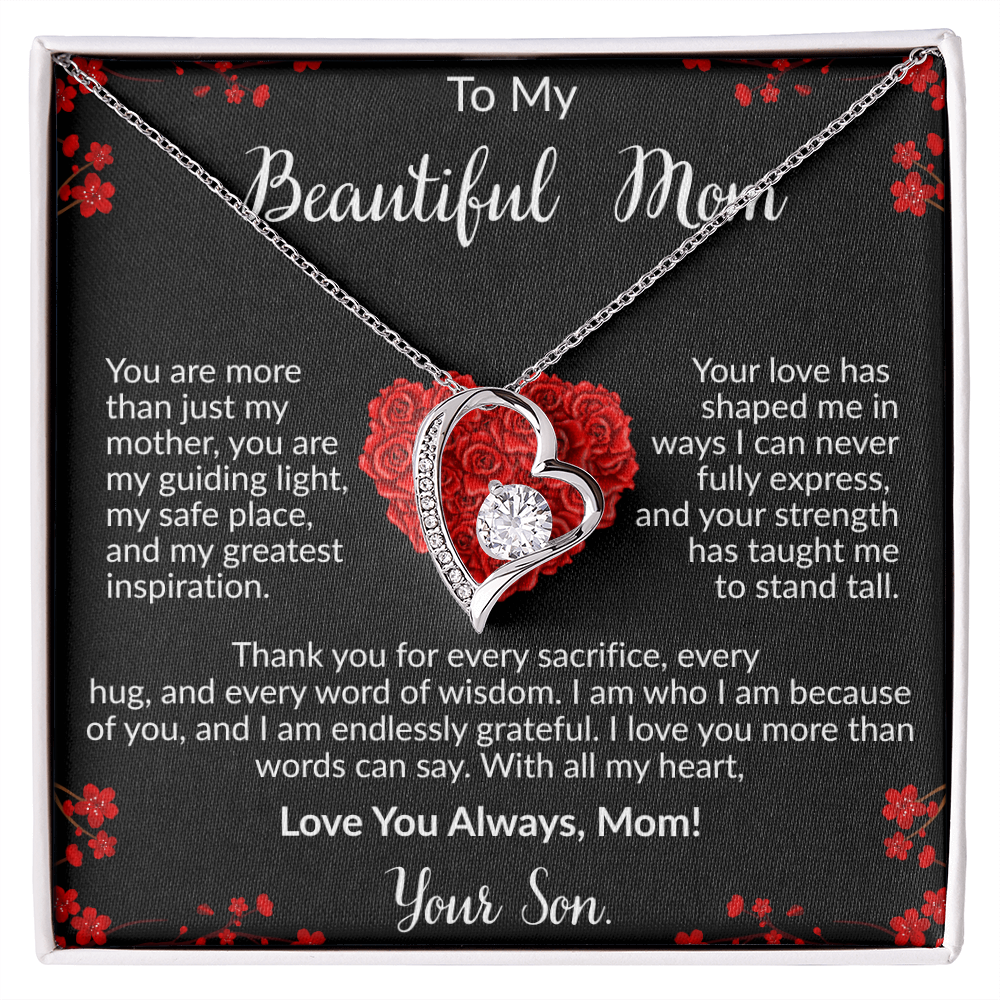 To My Beautiful Mom | Forever Love Necklace