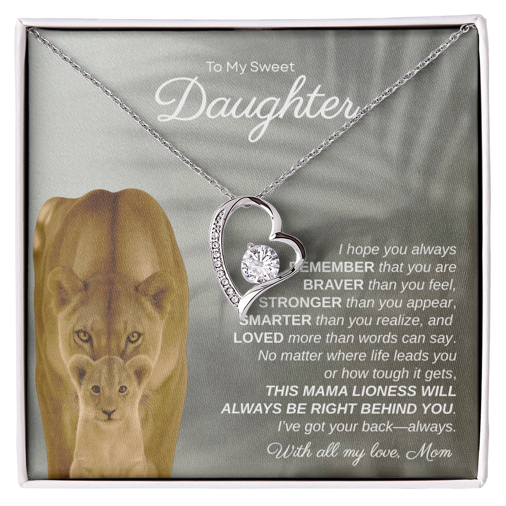 To My Sweet Daughter, I Hope You Always Remember | Forever Love Necklace