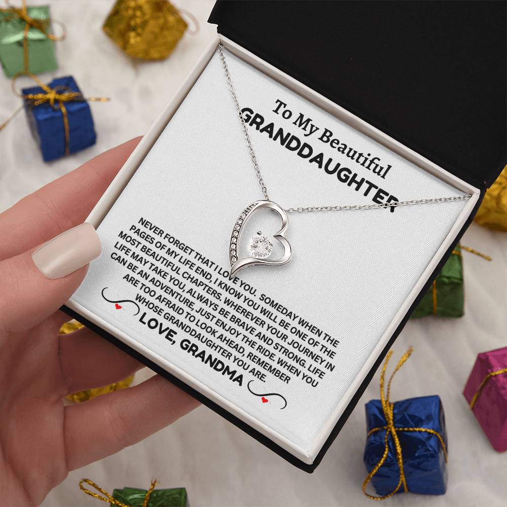 To My Beautiful Granddaughter - Forever Necklace