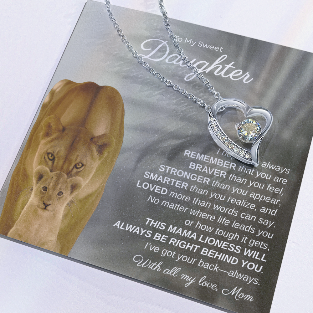 To My Sweet Daughter, I Hope You Always Remember | Forever Love Necklace