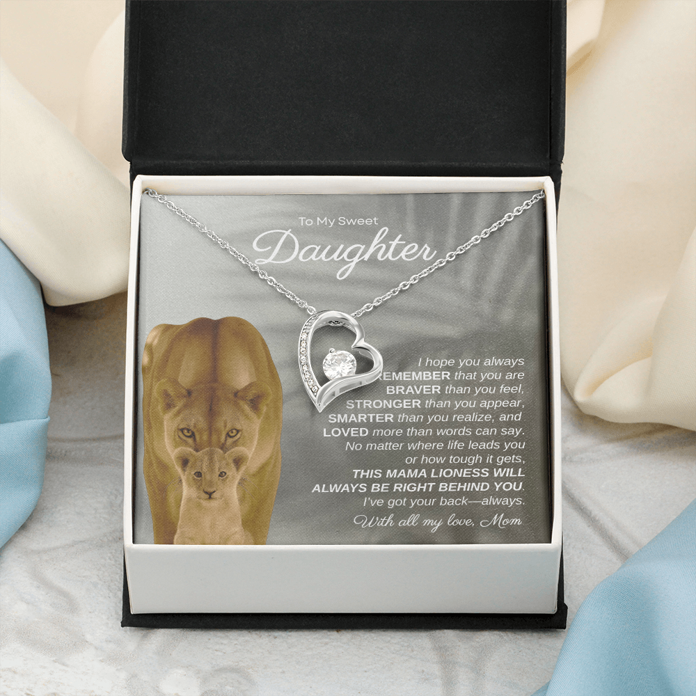 To My Sweet Daughter, I Hope You Always Remember | Forever Love Necklace