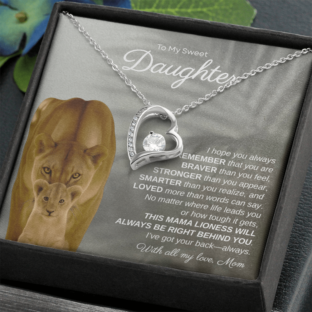 To My Sweet Daughter, I Hope You Always Remember | Forever Love Necklace