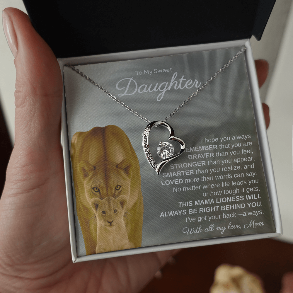 To My Sweet Daughter, I Hope You Always Remember | Forever Love Necklace