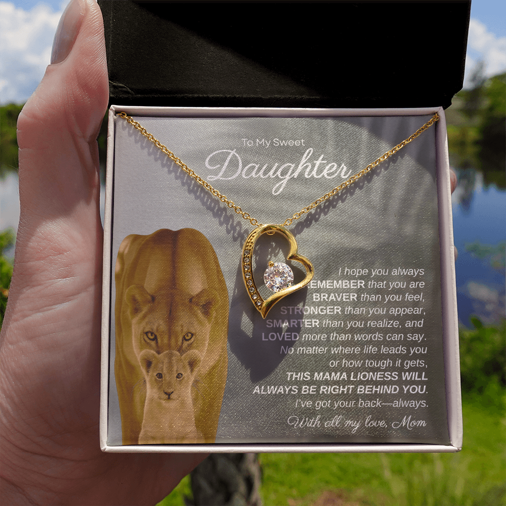 To My Sweet Daughter, I Hope You Always Remember | Forever Love Necklace