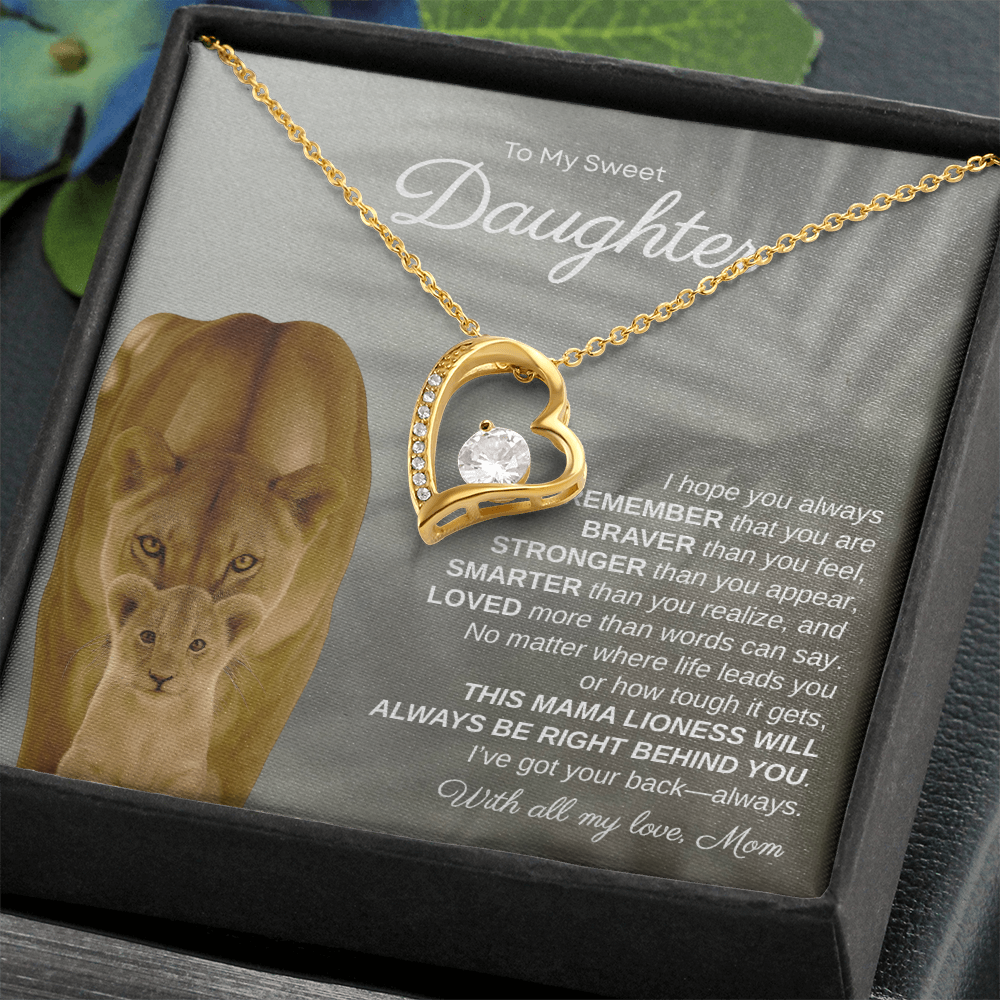 To My Sweet Daughter, I Hope You Always Remember | Forever Love Necklace