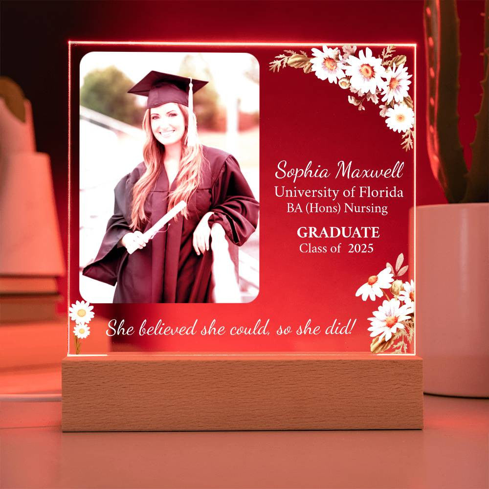 Personalized Graduation Gift | Daughter | Acrylic Square Plaque