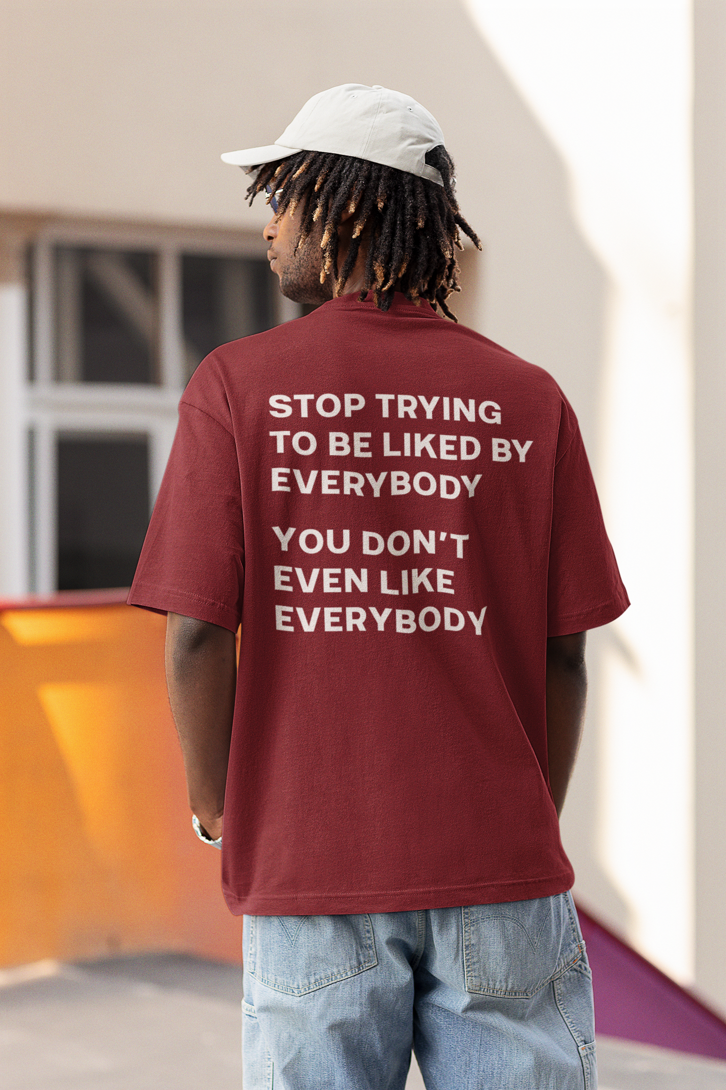 Stop To l Like Everybody | Back Print | T-Shirt