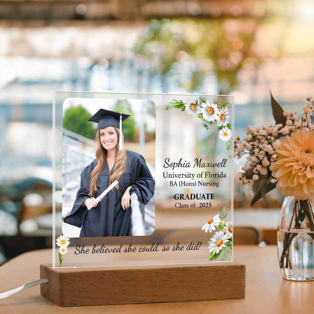 Personalized Graduation Gift | Daughter | Acrylic Square Plaque