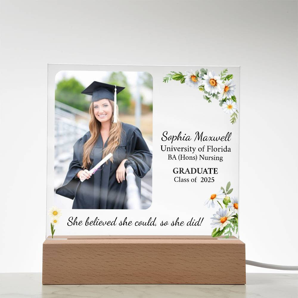 Personalized Graduation Gift | Daughter | Acrylic Square Plaque