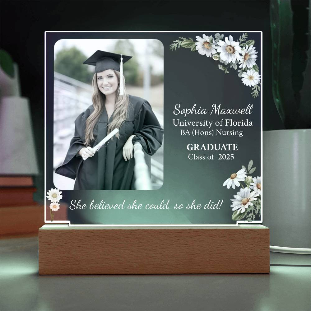 Personalized Graduation Gift | Daughter | Acrylic Square Plaque