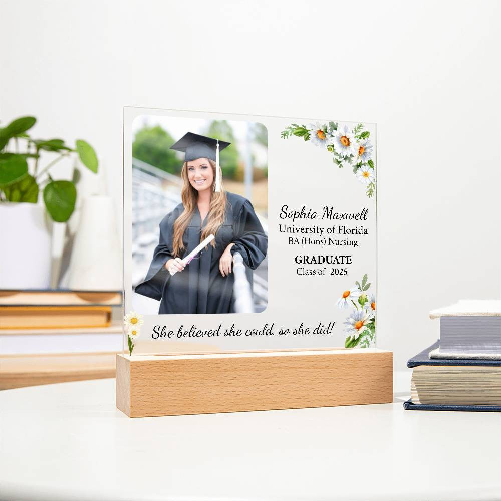 Personalized Graduation Gift | Daughter | Acrylic Square Plaque
