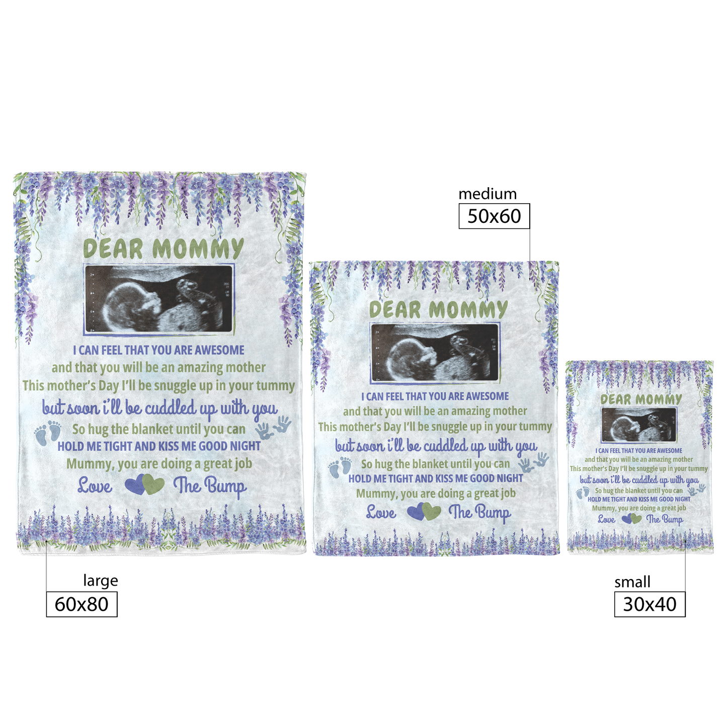 Dear Mommy Baby Bump | Blanket