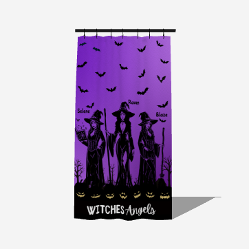 Witchy's Angels | Halloween Style | Home Decor | Sheer Window Curtain