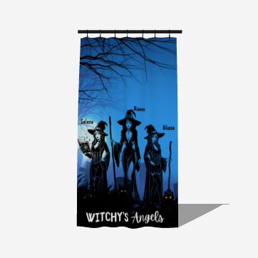 Witchy's Angels | Halloween Style | Home Decor | Blackout Window Curtain