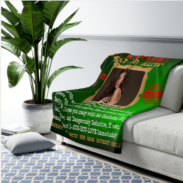 Wanted Dead Or Alive | Personalized Blanket