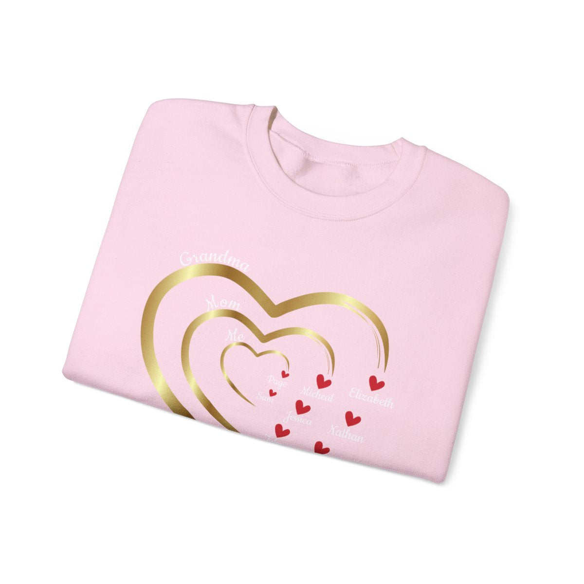 Mom's Grandma's Hearts |With Personalized Name | Sweatshirt |Hoodie