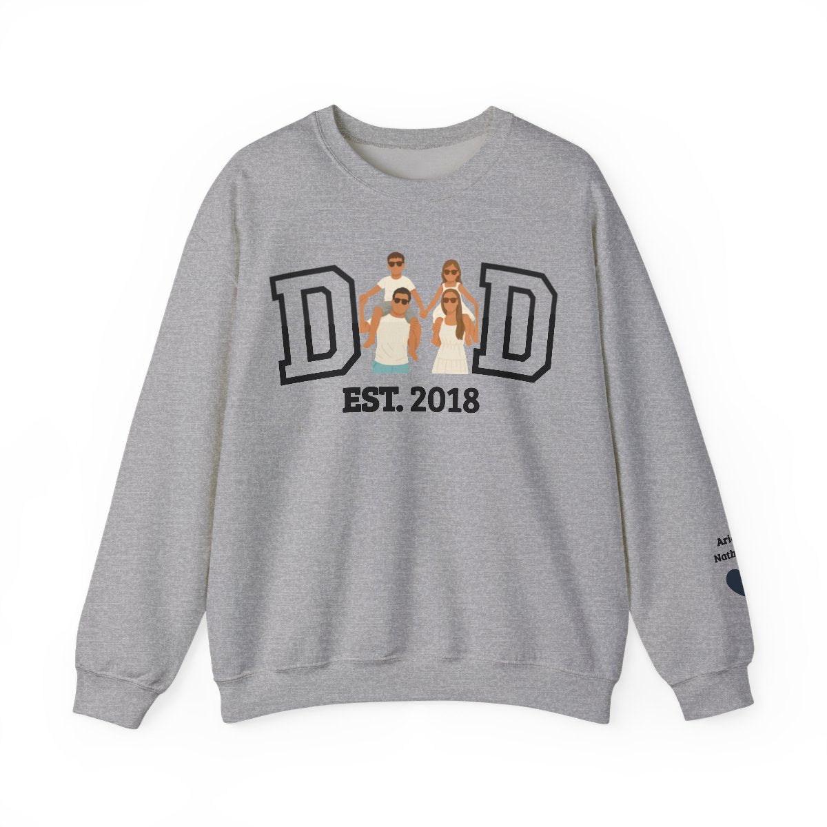 💞Custom Dad Portrait Sweatshirt | Father's Day Gift💞