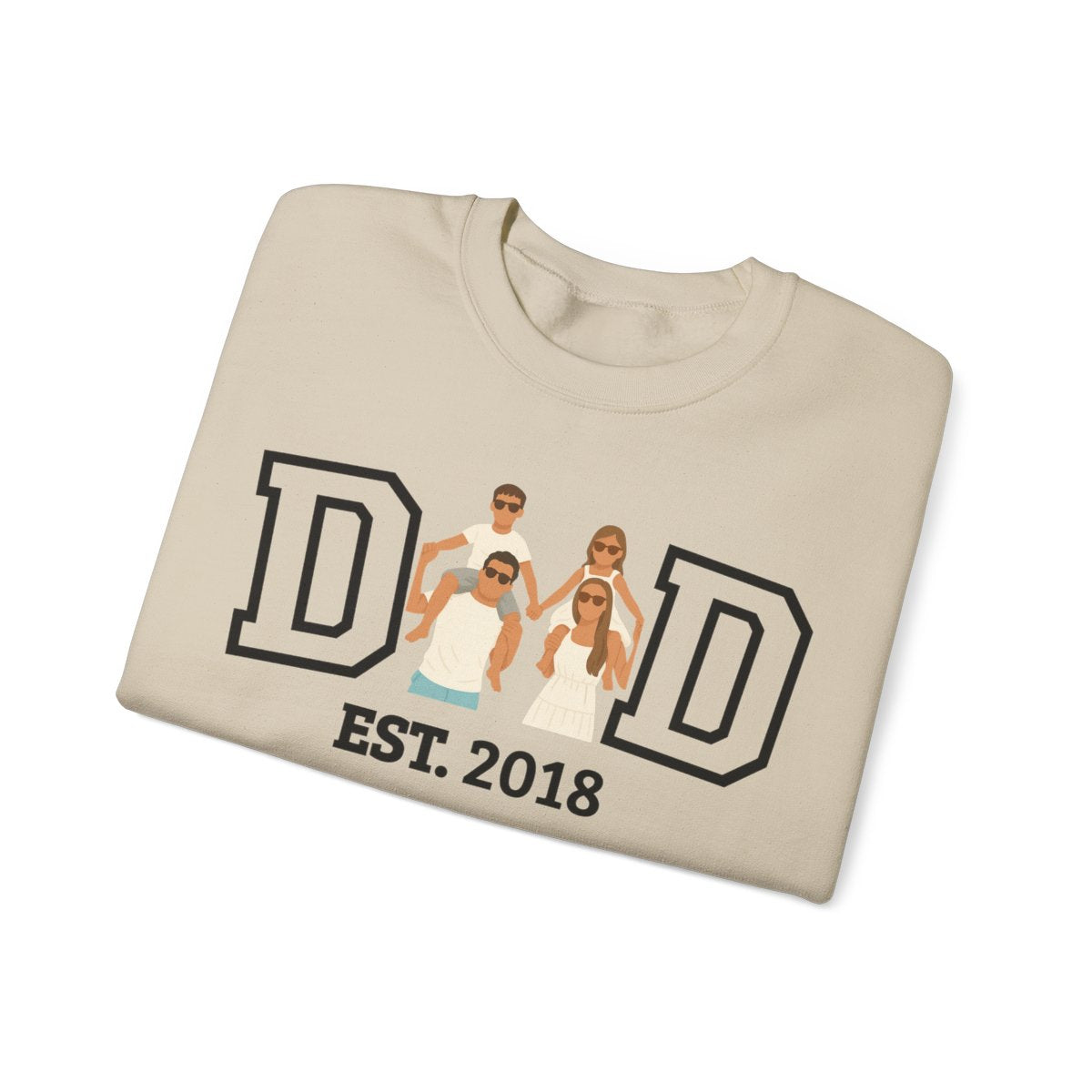 💞Custom Dad Portrait Sweatshirt | Father's Day Gift💞