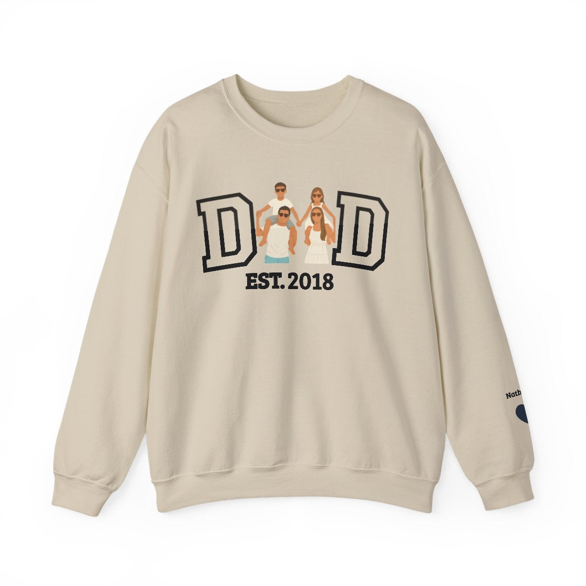 💞Custom Dad Portrait Sweatshirt | Father's Day Gift💞