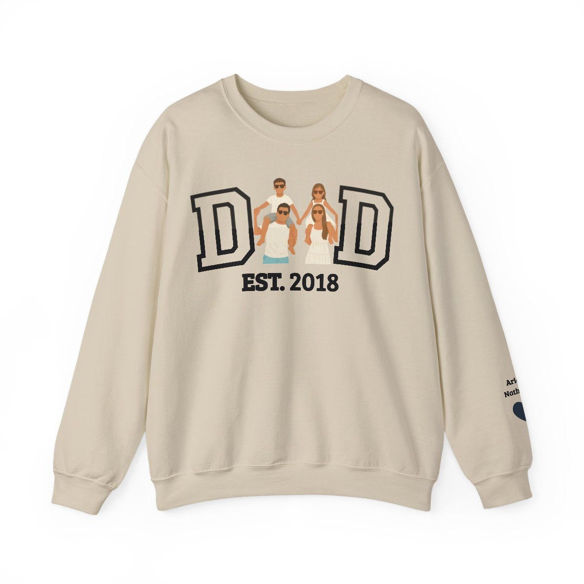 💞Custom Dad Portrait Sweatshirt | Father's Day Gift💞