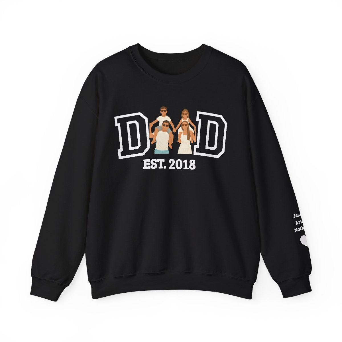 💞Custom Dad Portrait Sweatshirt | Father's Day Gift💞