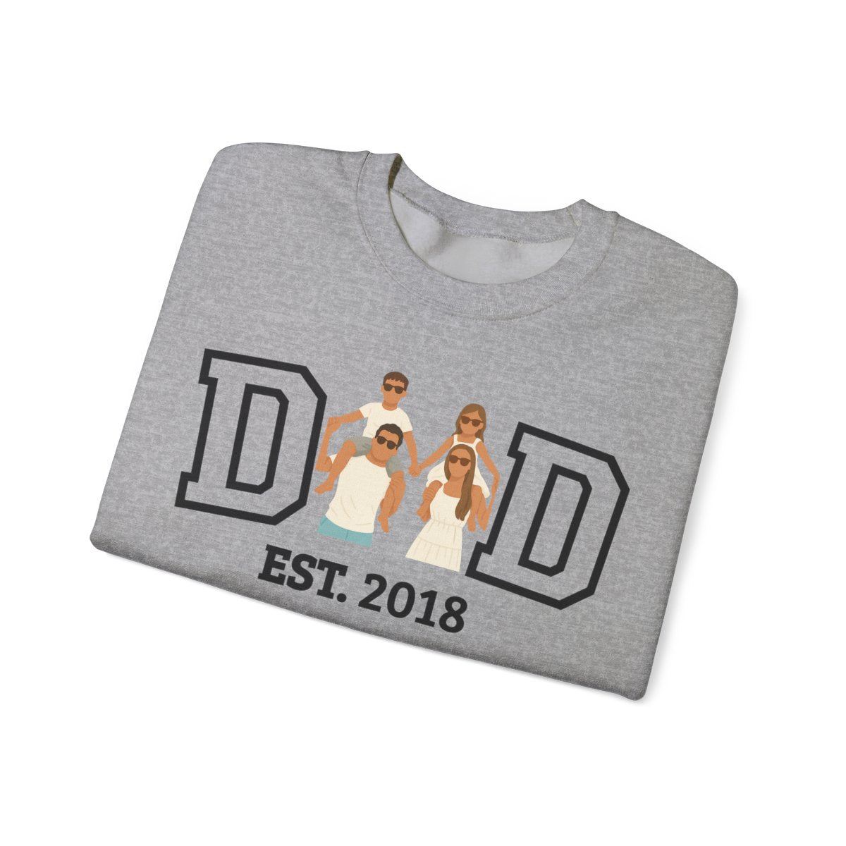 💞Custom Dad Portrait Sweatshirt | Father's Day Gift💞