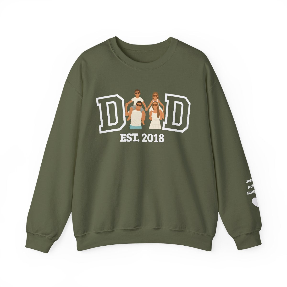 💞Custom Dad Portrait Sweatshirt | Father's Day Gift💞