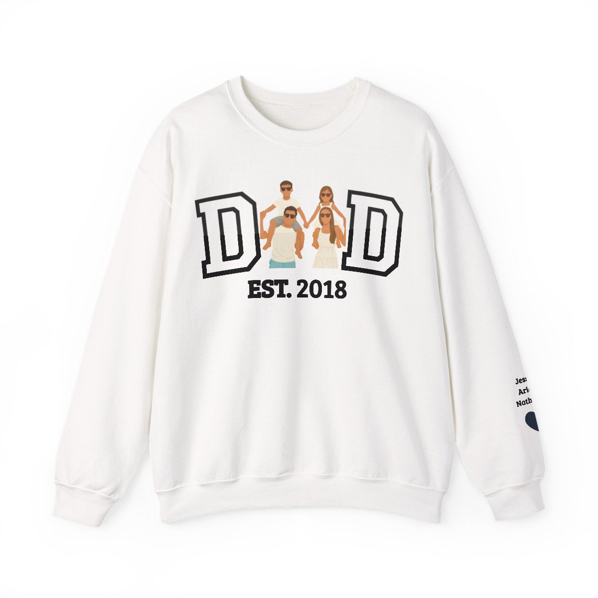 💞Custom Dad Portrait Sweatshirt | Father's Day Gift💞