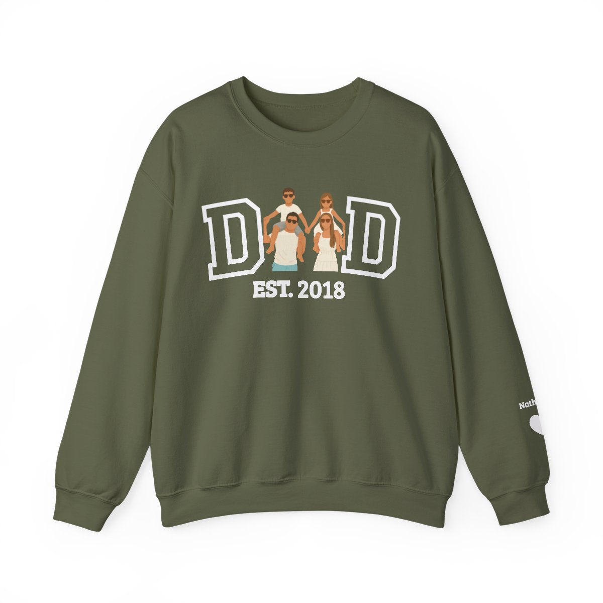💞Custom Dad Portrait Sweatshirt | Father's Day Gift💞