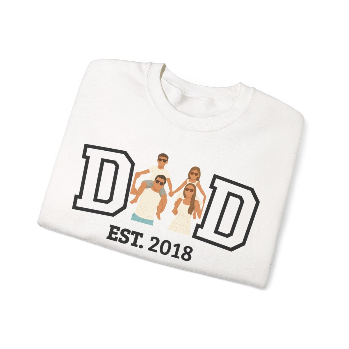 💞Custom Dad Portrait Sweatshirt | Father's Day Gift💞